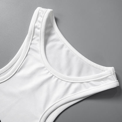 MB1008 Woman Graphic Crop Top
