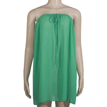 MB1310 Solid Color Short Dresses