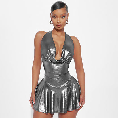 MB1002 Fit and Flared Mini Dress