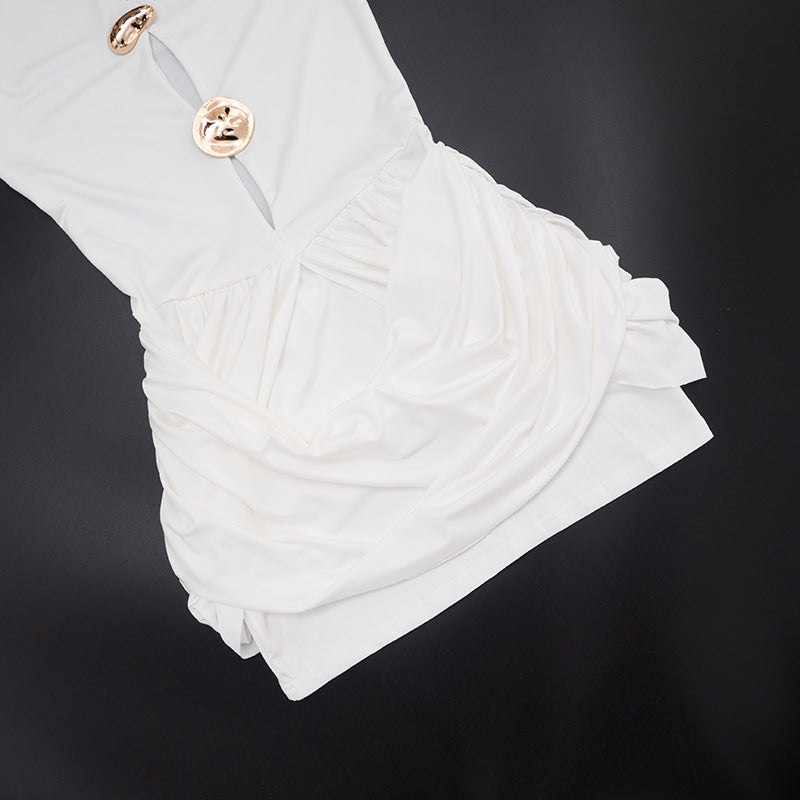 MB1423 Long Sleeve Cutout Mini Dress for Women