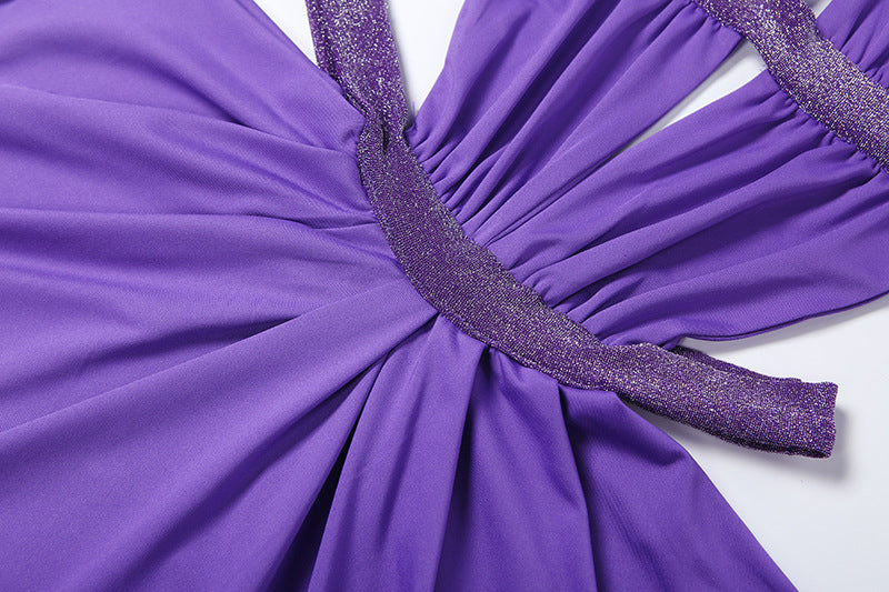 MB1527 Women's Halter Cut Out Maxi Dress