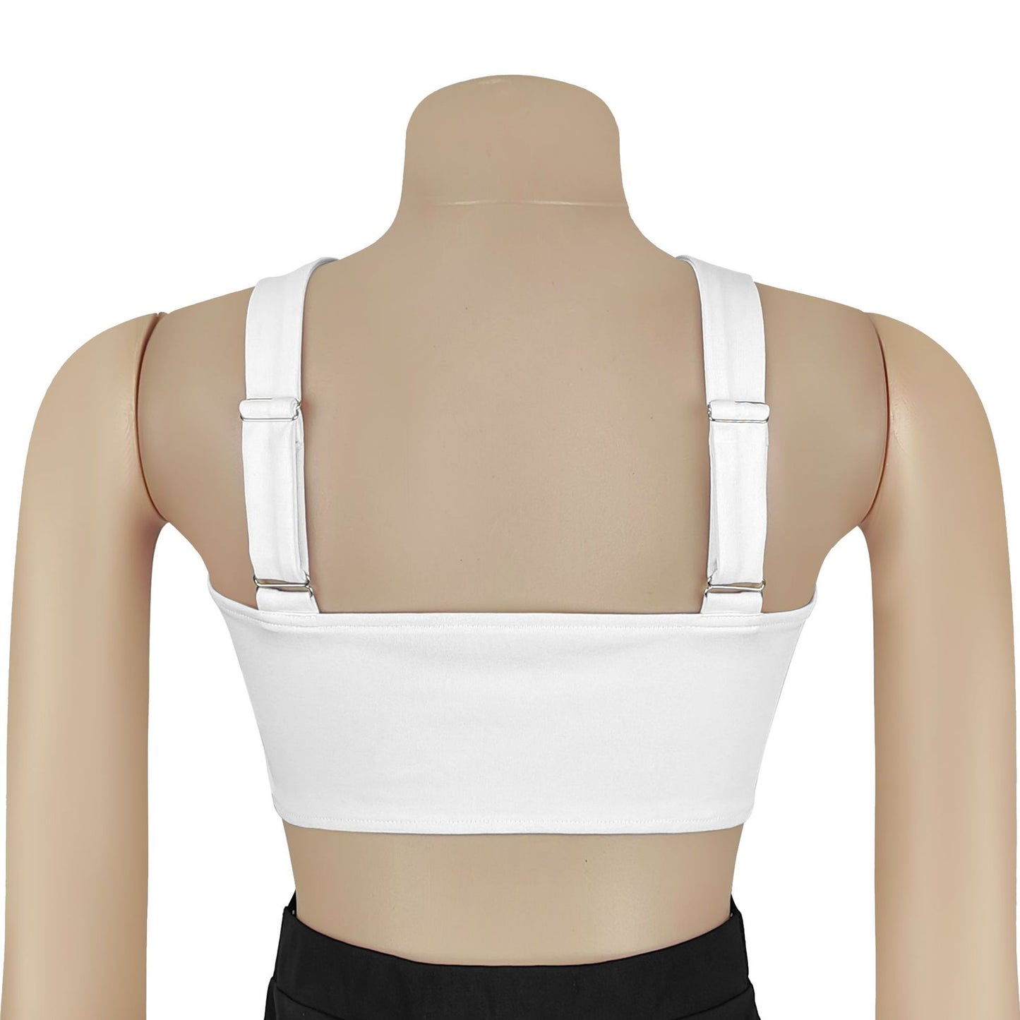 MB1604 Color Block Wide Leg Jumpsuit - High Waist Party Romper